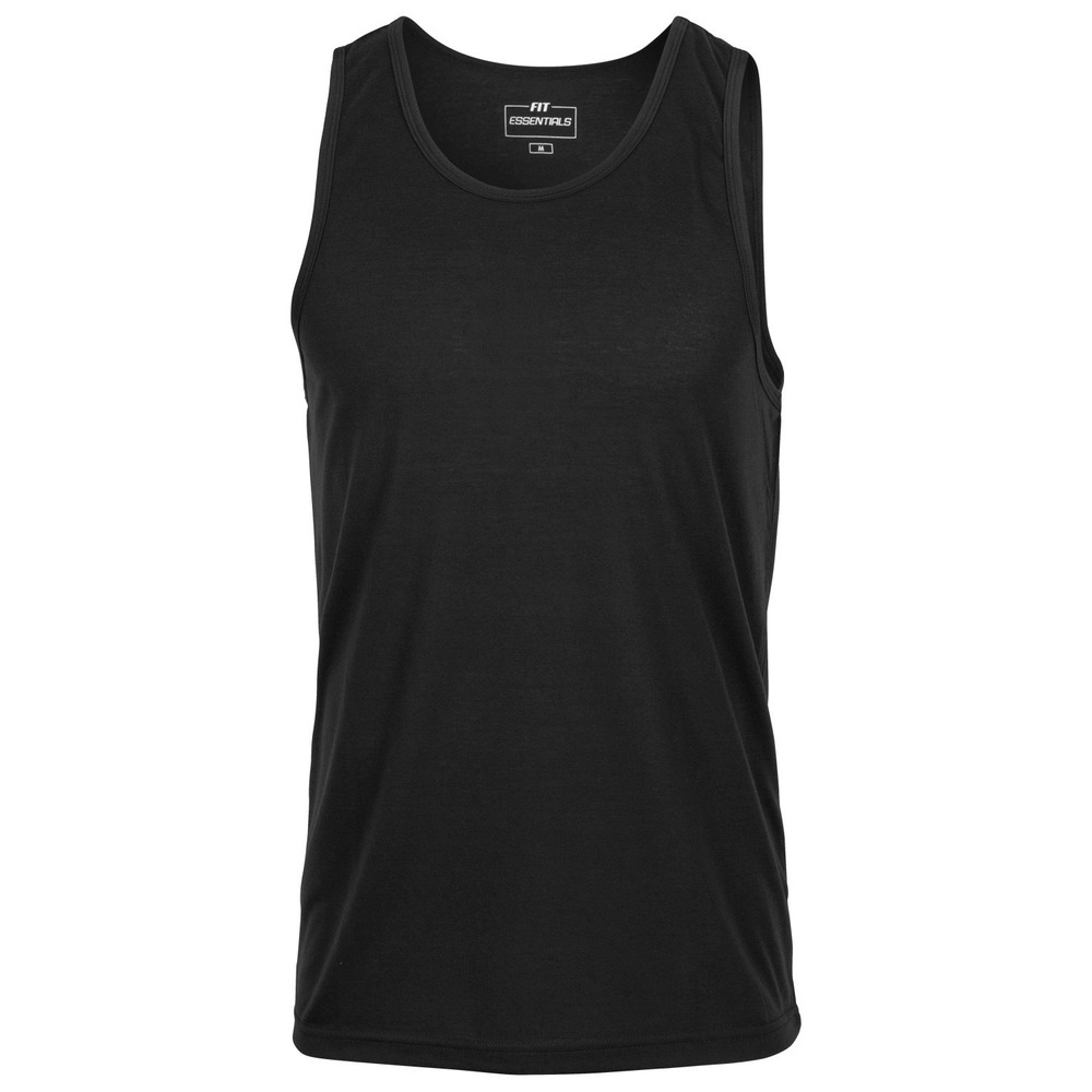 Fit Essentials Boy's Performance Sleeveless Tank, Black - Medium, M